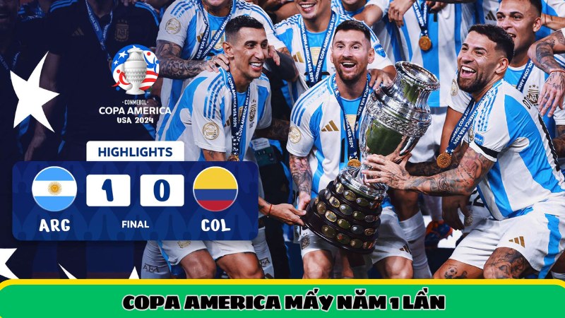 Copa America mấy năm 1 lần?