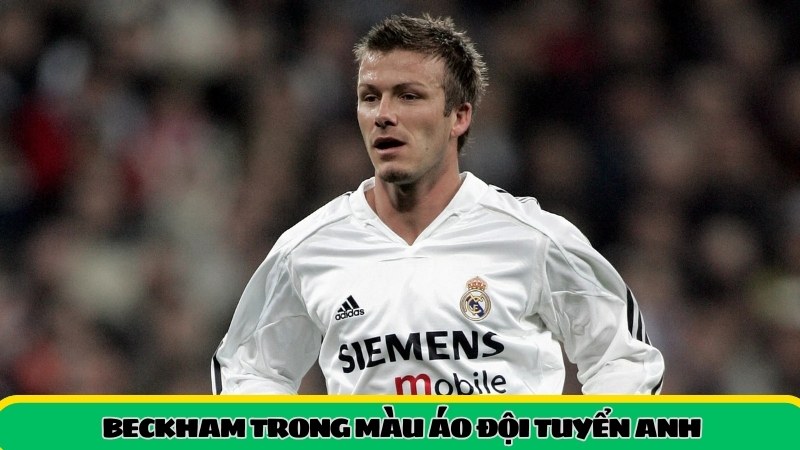 Số áo của Beckham trong màu áo đội tuyển Anh