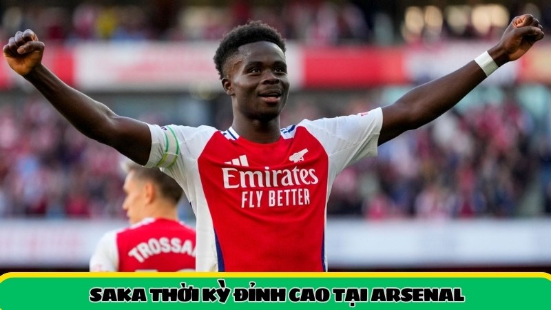 Số áo của saka 7 tại Arsenal